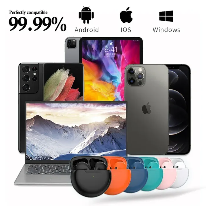 Original Air Pro 6 TWS Wireless Headphones Fone Bluetooth Earphones Mic Pods InEar Earpods Pro6 Earbuds sport Headset For Xiaomi - Image 6