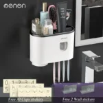 MENGNI-Magnetic Adsorption Inverted Toothbrush Holder Wall -Automatic Toothpaste Squeezer Storage Rack Bathroom Accessories - Image 17