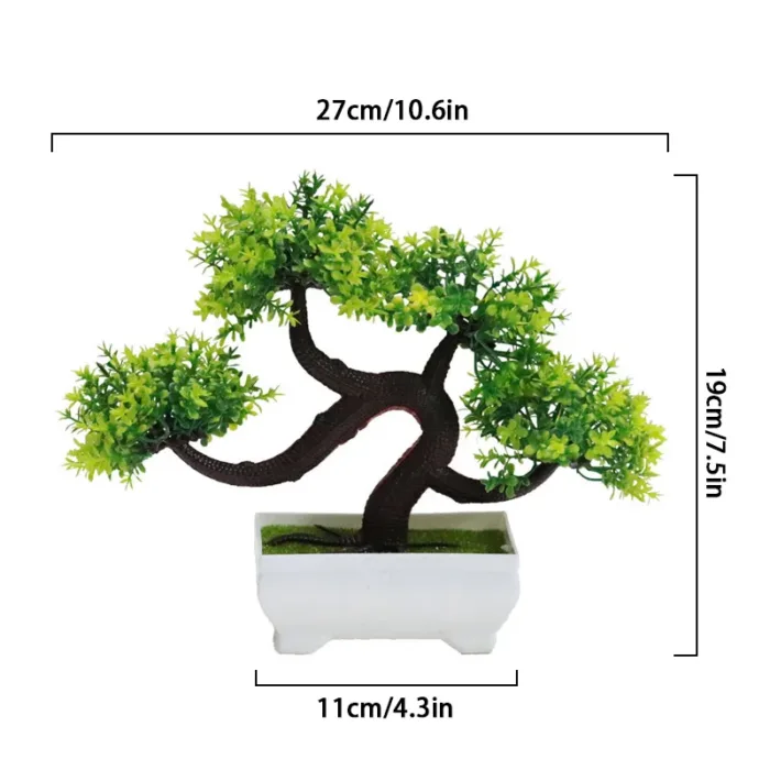 Simulated Potted Dragon Whisker Tree Bonsai Green Plant For Office Desktop Decoration Flowers Potted Home Creative Decoration - Image 6