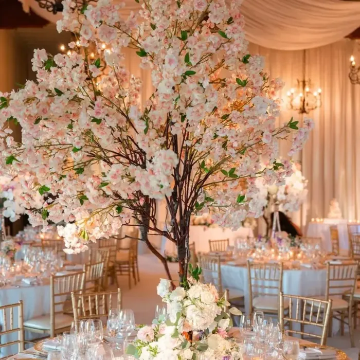 Artificial Flowers Cherry Blossom Sakura Garland Wedding Arch Garden Backdrop Home Party Decoration Silk Fake Plants Vine 230cm - Image 4