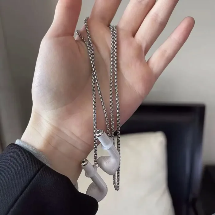 Anti-Lost Chain  For AirPods Fashion Metal Headphone Chains Strap Women Wireless Earphones Retention Necklace Accessories - Image 1