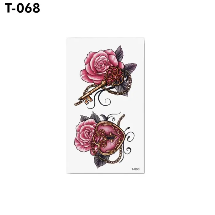 Waterproof 1 Sheet Art Body Art Temporary Tattoo Sticker Flower Animal Bowknot Body Art - Image 7