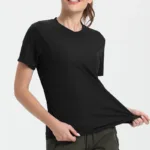 Women's Solid Color Ultralight Quick Dry Sport T-Shirt,Breathable Lightweight  ,Running Gym Compression Shirt - Image 9