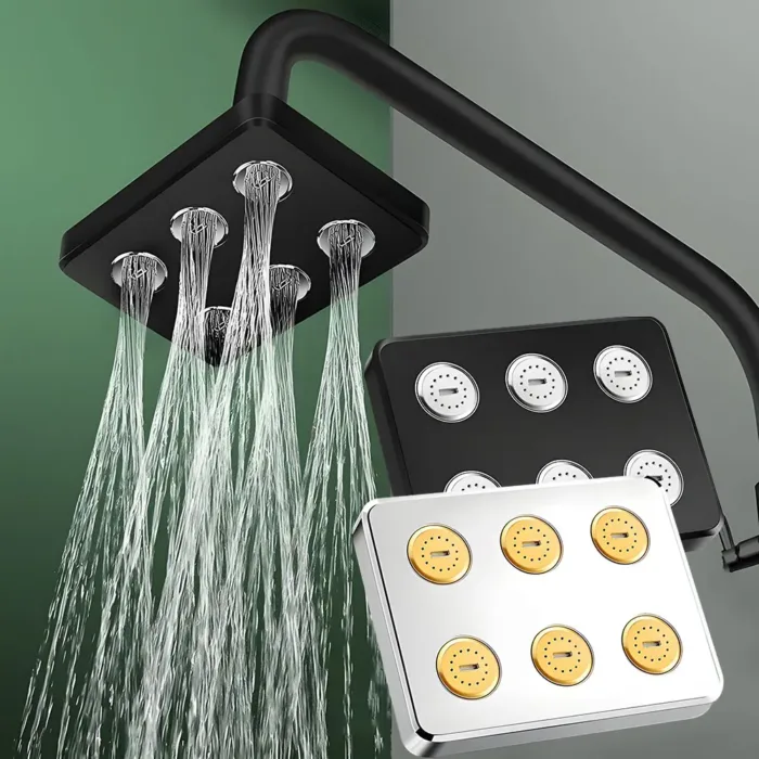360° Mini-Surround Pressurized Shower Head Large Water Rain Shower Head Showerhead Shower Bathroom Accessories - Image 1