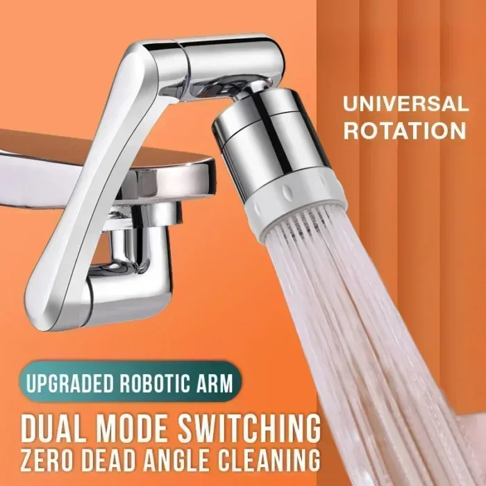 Universal 1080° Rotation Faucets Extender Sprayer Head Kitchen Robot Arm Extension Faucet Aerator Mixer Bubbler Water Tap Nozzle - Image 2
