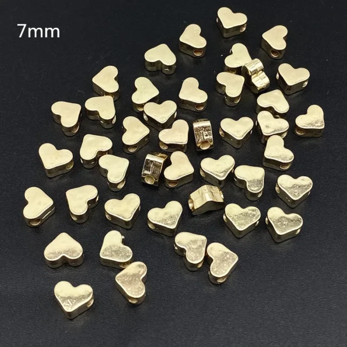 50Pcs/lot about 8mm Star Love Heart Gold Color Loose Spacer CCB Acrylic Beads DIY Jewelry Making Findings Charm - Image 6