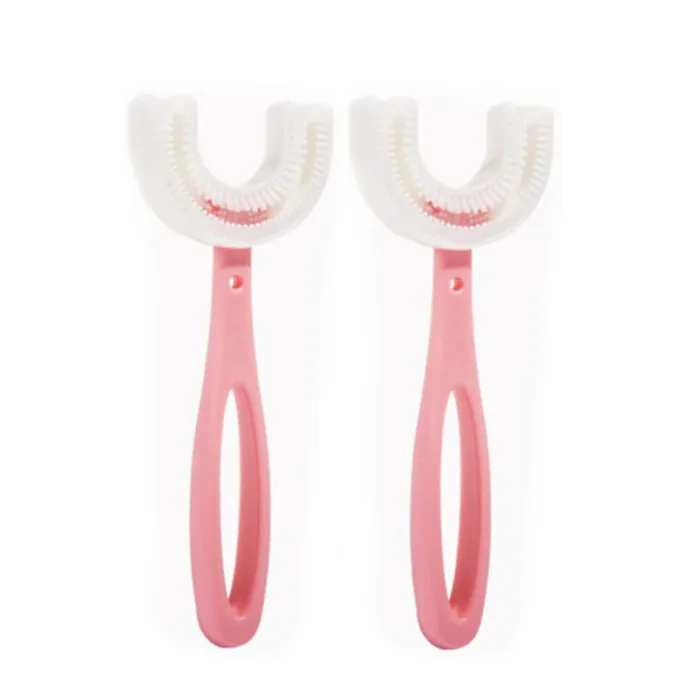 Baby Toothbrush Children 360 Degree U-shaped Child Toothbrush Teethers Baby Brush Silicone Kids Teeth Oral Care Cleaning - Image 17