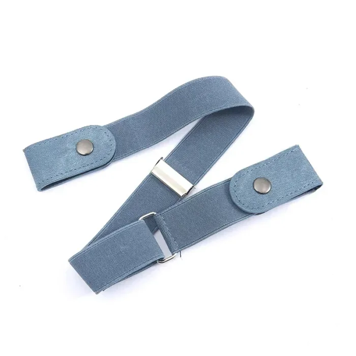 Jeans Elastic Belt Men Denim Belt No Marks Versatile Invisible Elastic Women No Punching Decoration Waistband Inset Style Belts - Image 14