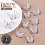 10pcs 4.5cm Double Layered Tulle 3D Luminous Butterfly Wings DIY Sewing Accessories Dress Hair Accessories Headwear Decoration - Image 11