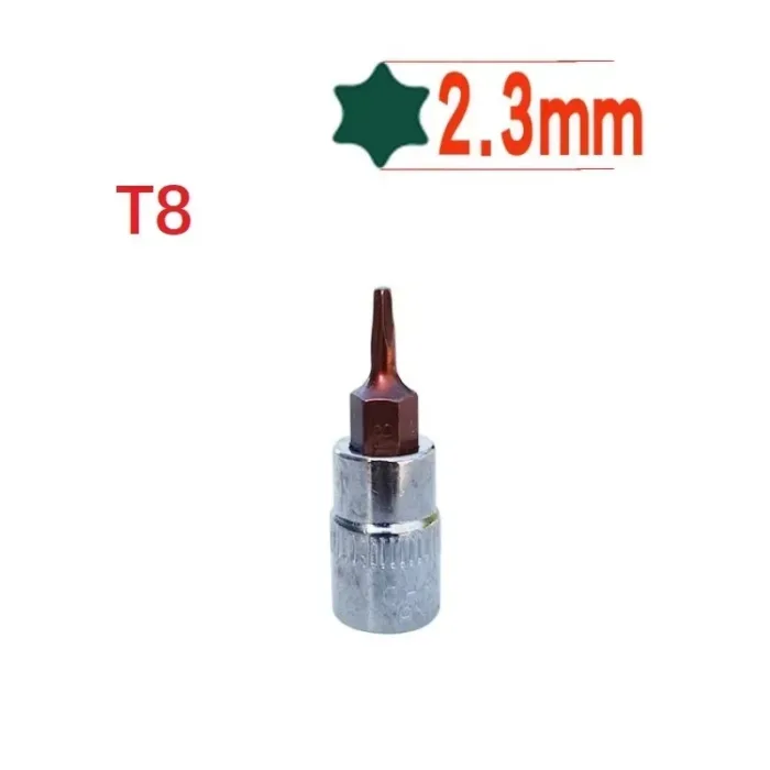 1pc Torx Screwdriver Bit 1/4 Inch Drive Socket Ratchet Socket Wrench Adapter Hand Tools T8 T10 T15 T20 T25 T27 T30 T40 - Image 10