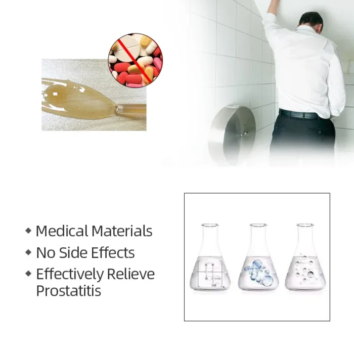 5pcs Prostatitis Medicine Treatment Gel Urological Prostatic Cure Prostatitis Herbal Antibacterial Plaster Health Care - Image 5