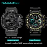 YIKAZE Men's Military Digital Watch Outdoor Men Sports Watch Waterproof Luminous Chronograph Clock Student Electronic Wristwatch - Image 6