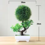 New Green Artificial Plants Bonsai Small Tree Grass Flower Potted Bonsai Halloween Christmas Party Wedding Home Office Decor - Image 3