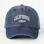 Fashionable Versatile Washed Letters Solid Color Embroidered Baseball Cap For Men Wide Brimmed Casual Sports Cap For Women - Image 9