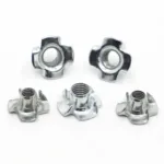 5-50pcs M3 M4 M5 M6 M8 M10 Zinc Plated Four Claws Nut Speaker T-nut Blind Pronged Insert Tee Nut Furniture Hardware