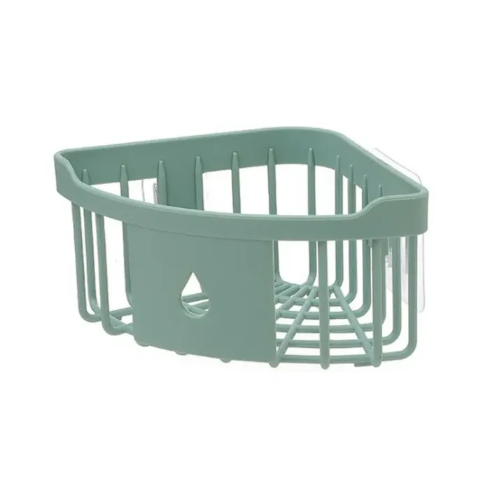 Kitchen Free Hole Shelf Bathroom Bathtub Wall Mounted Storage Rack Organizer Accessories Shower Corner - Image 9
