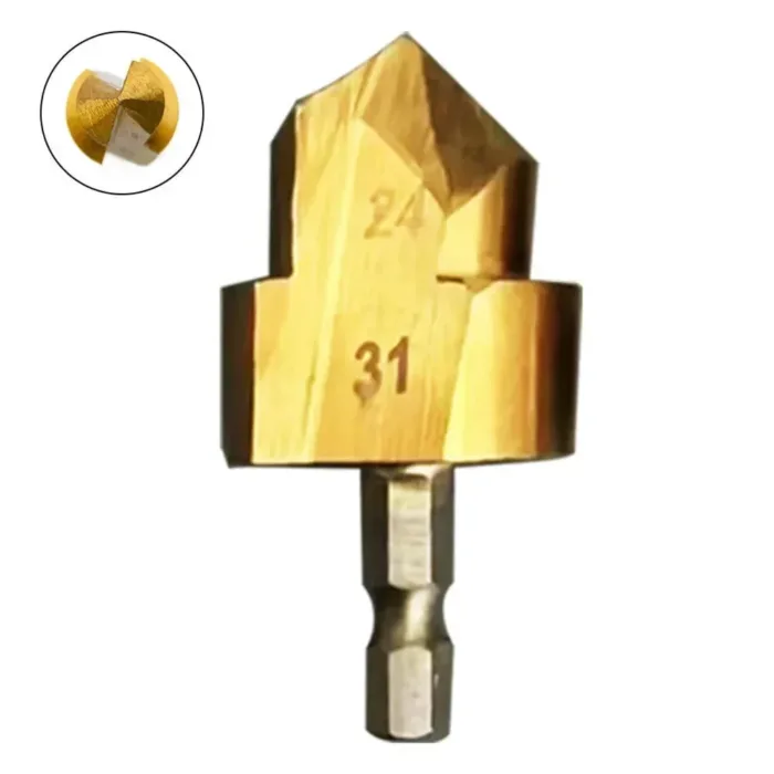 1pc 6.35mm Hexagonal Shank Drill Bit Water Pipe Expansion Drill Punch Plumber's Hole Expansion Drill Tool - Image 8