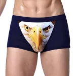 Boxer Men Underpants Modal Men's Wolf Panties Cartoon Animal Funny Boxers U Pouch Bulge Underwear Men  Lingerie Gift - Image 7