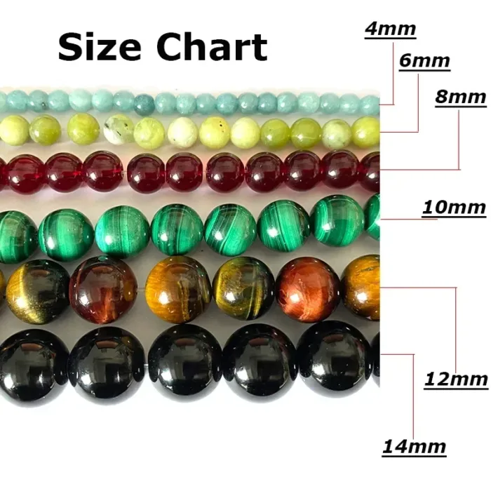 Round Red Coral Glass Beads Loose Smooth Natural Spacer Stone Bead For Jewelry Making DIY Bracelet Earrings Accessories 4-12MM - Image 5