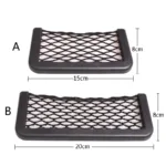 1pcs/2pcs Car Organizer Storage Bag Auto Paste Net Pocket Phone Holder Car Accessories 20*8CM 8*15CM Universal - Image 6