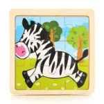 Baby Wooden Montessori Puzzle Child Game Wooden Puzzle 3D Cartoon Animal Puzzle Babies Toys Puzzles For Kids 1 2 3 Year Old - Image 6