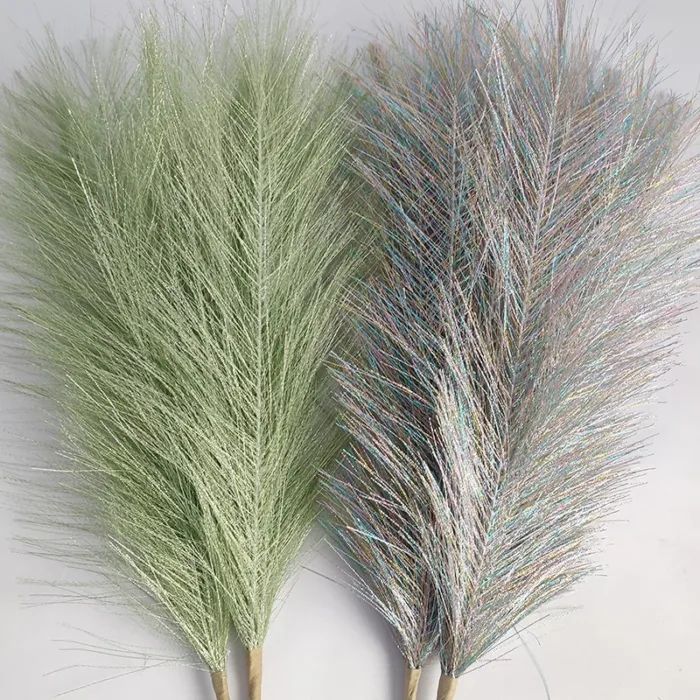 45cm Artificial Pampas Grass Bouquet Single fork Simulation Reed DIY Home Wedding Decoration Party Bedroom Artificial Flowers - Image 1