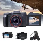 Digital Video Camera Full HD 1080P 16MP Recorder with Wide Angle Lens Vlogging Photography  Gifts Accessories