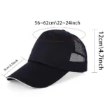 White Letter Mesh Caps Hats Summer Baseball Cap for Men Women Snapback Hats Casual Adjustable Black Hip Hop Caps Dad Casquette - Image 2