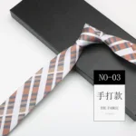 6cm Width Navy Paisley Neck Ties For Men Business Handmade Narrow Soft Polyester Neckties Trendy Fashion Shirt Suit Accessories - Image 8