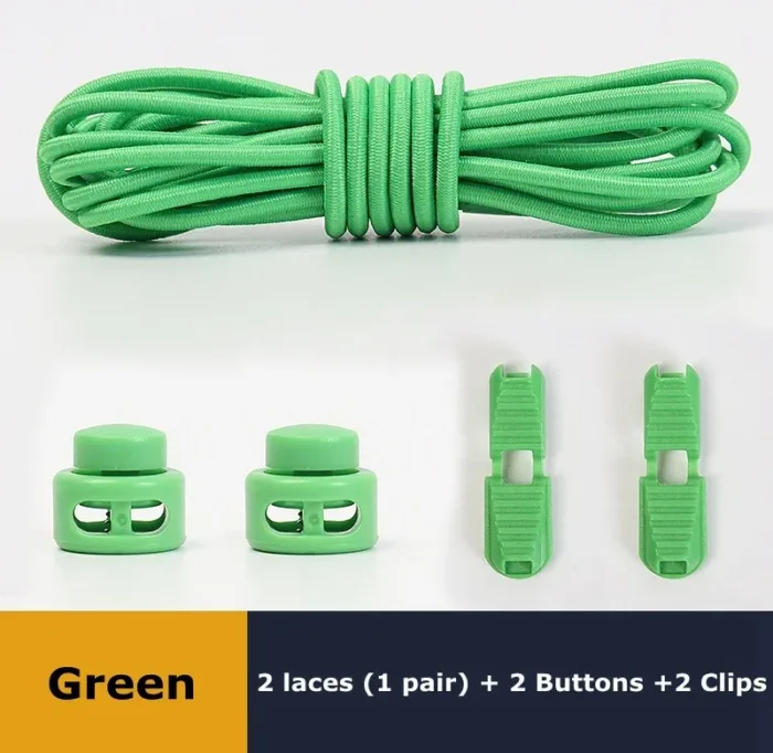 No Tie Shoe Laces Suitable for All Shoes Round Spring Lock Elastic Shoelaces Quick Wear in 1 Second Hiking Sports Lazy Shoelace - Image 7