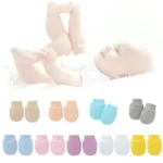 2PCS Baby Anti Scratching Soft Cotton Gloves Newborn Protection Face Scratch Anti-Grab Mittens Kids Infant Handguard Supplies - Image 2