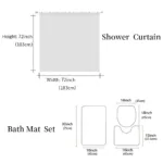 Oil Painting Purple Lavender Butterfly Shower Curtain Set Non-Slip Rugs Bath Mat Toilet Lid Cover Waterproof Bathroom Curtain - Image 7