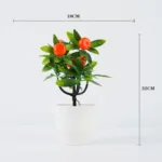 Artificial Fruit Plants Potted Bonsai Ornaments Craft Plant Aesthetic Room Decor Home Wedding Home Office Decoration Accessories - Image 3