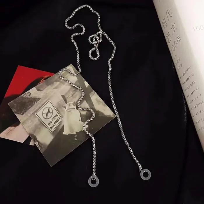 Anti-Lost Chain  For AirPods Fashion Metal Headphone Chains Strap Women Wireless Earphones Retention Necklace Accessories - Image 2