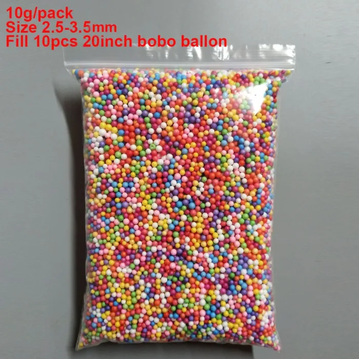 10g 2.5-3mm Foam Beads Colorful Styrofoam Beads Foam Balls Arts Crafts Party Decorations Gift Boxes Vase Bobo Ballon Fillter - Image 18