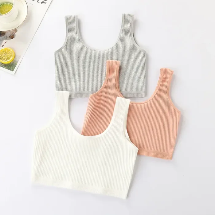 Teenager Girls Bra Kids Cotton Comfort Bras Baby Girl Solid Colors Top Child Casual Underwear for Girls Clothes for Sports Bra - Image 2