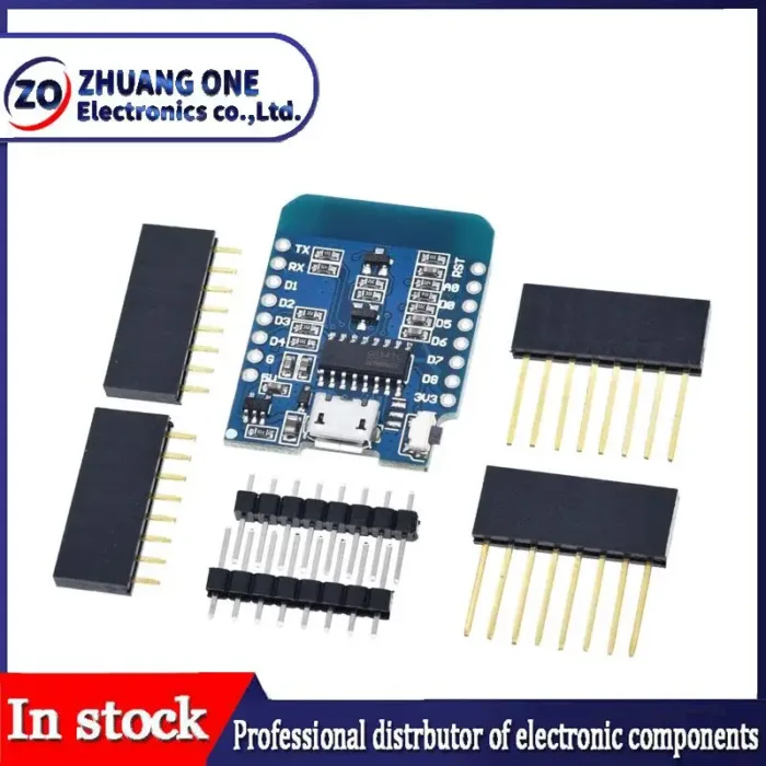 ESP8266 ESP-12 ESP-12F CH340G CH340 V2 USB WeMos D1 Mini WIFI Development Board D1 Mini NodeMCU Lua IOT Board 3.3V With Pins - Image 5