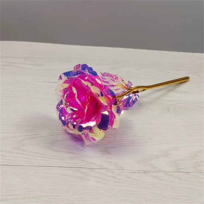 Artificial Flower Foil Rose Flower Valentine'S Day Gifts 24k Golden Plated Gold Rose Lasts Forever Love Flower for Lover - Image 10