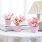 2024 Artificial Flower Potted Plant, Used Year-Round For Home, Bedroom, Study, Office Desktop Shelf Decoration - Image 7