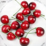 30Pcs Fake Cherry Simulation Cherry Ornament Craft Artificial Fruit Model Food Photography Props Party Decor Home Decoration - Image 2