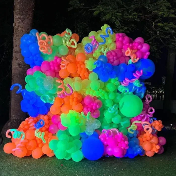 10pcs/lot 12inch UV Neon Glow Latex Balloons Star Fluorescent Luminous Helium Balloons Blacklight Birthday Party Decor Supplies - Image 5
