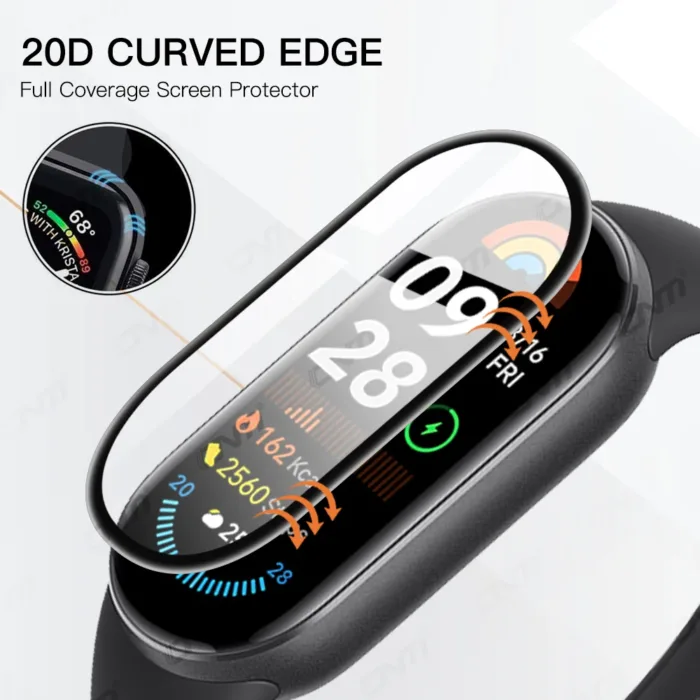 20D Screen Protector for Xiaomi Mi Band 9 Flexible Soft HD Anti-scratch Protective Film for Miband 9 Accessories [Not Glass] - Image 5