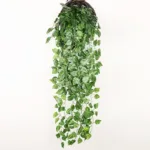 1pcs Artificial Plants Creeper Wall Hanging Indoor Green Plant Wall Decor Fake Flower Rattan Fake Plant Green Leave Wholesale - Image 2