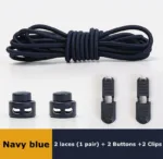 No Tie Shoe Laces Suitable for All Shoes Round Spring Lock Elastic Shoelaces Quick Wear in 1 Second Hiking Sports Lazy Shoelace - Image 11