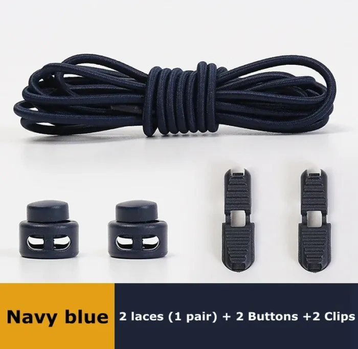 No Tie Shoe Laces Suitable for All Shoes Round Spring Lock Elastic Shoelaces Quick Wear in 1 Second Hiking Sports Lazy Shoelace - Image 11