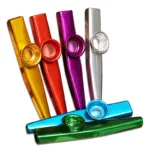 Metal Kazoo Lightweight Portable for Beginner Flute Instrument Music Lover Woodwind Instrument Simple Design Lightweight Whistle - Image 2