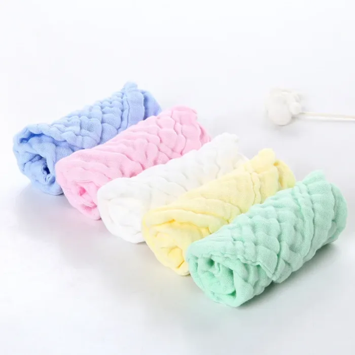 Children's Six-Layer Gauze Square Towel Newborn Towel Soft Absorbent Class a Baby Towel serviette douce  baby bath - Image 4