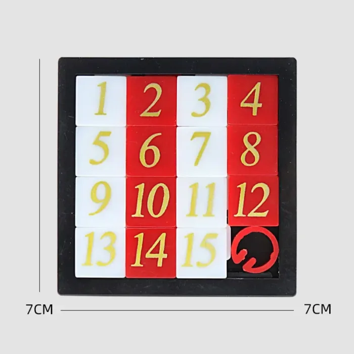 Early Educational Number Puzzles Toy Developing for Children Plastic Kids Toys Sliding Puzzle Toy 15 Tiles Logics Game Adults - Image 6