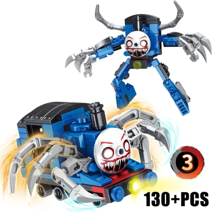 Hot Game Choo-Choo Charles Building Blocks Demonic Spider Train Animal Monster Figures Bricks MOC Toys For Children Gifts - Image 4