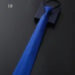 8Cm Daily Wear Lazy Zipper Cravat Necktie Accessories Men's Tie Jacquard Classic Fashion Wedding Party Gift Men Slim Skinny Tie - Image 19